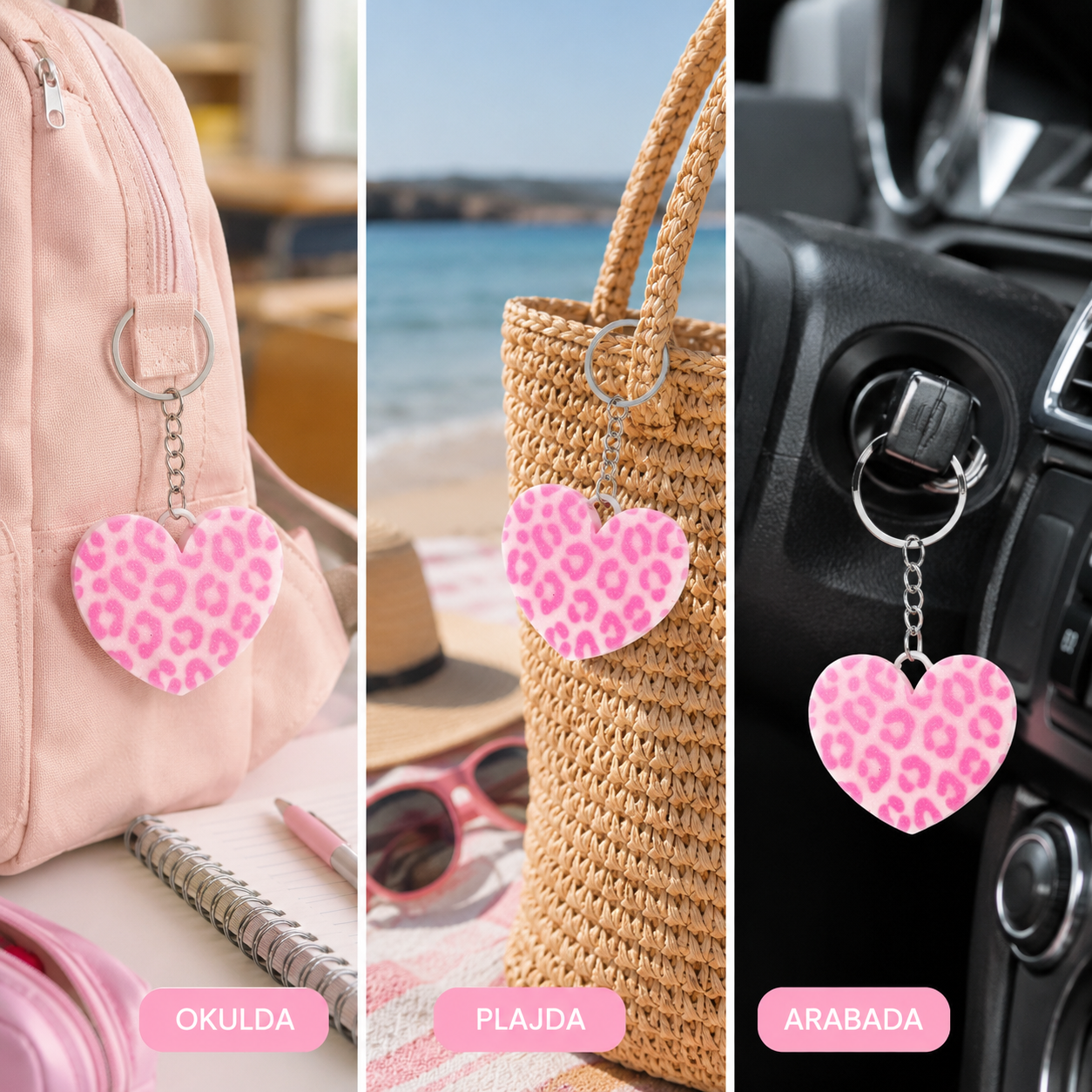 Blue Heart - Keychain with Bottle Opener