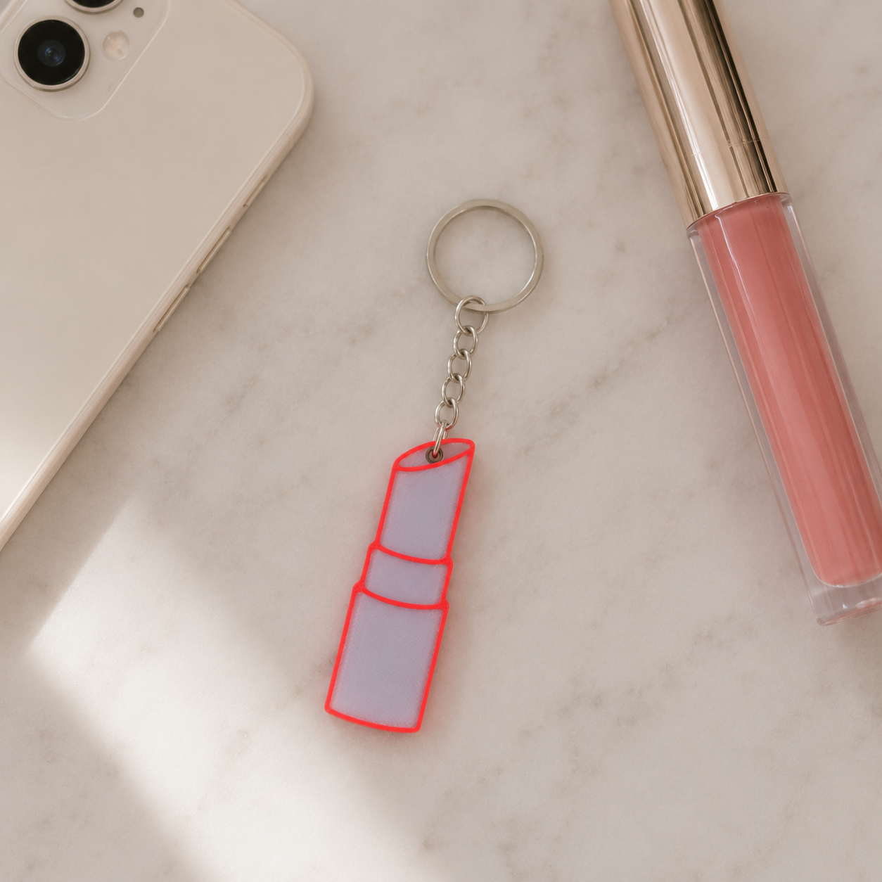 Blue Heart - Keychain with Bottle Opener