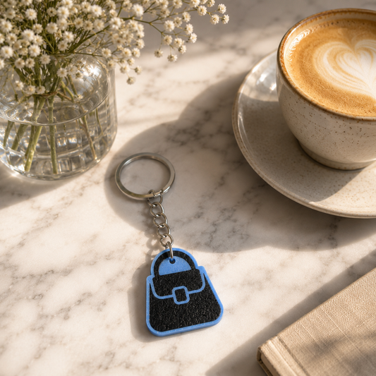 Blue Heart - Keychain with Bottle Opener