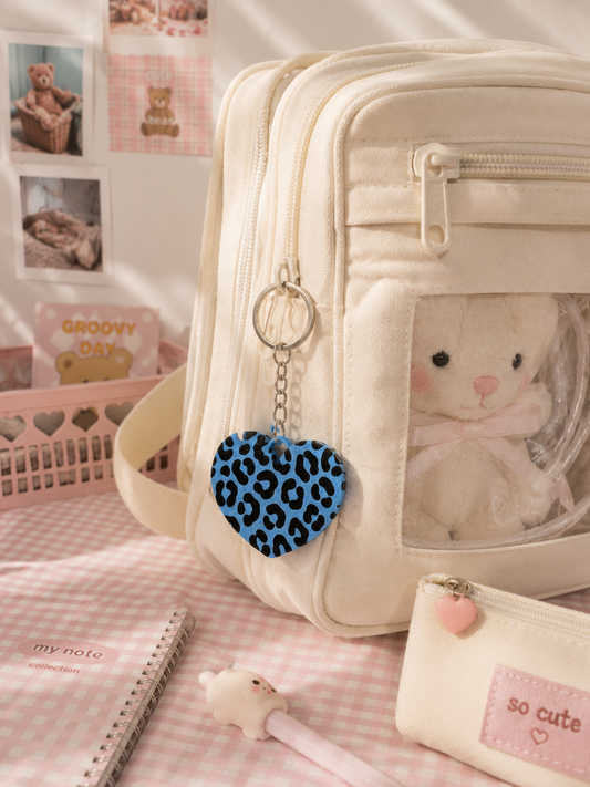 Blue Heart - Keychain with Bottle Opener
