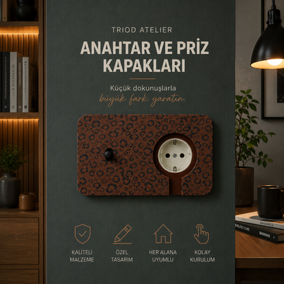İkili Duvar Anahtar Priz Kaplamaları