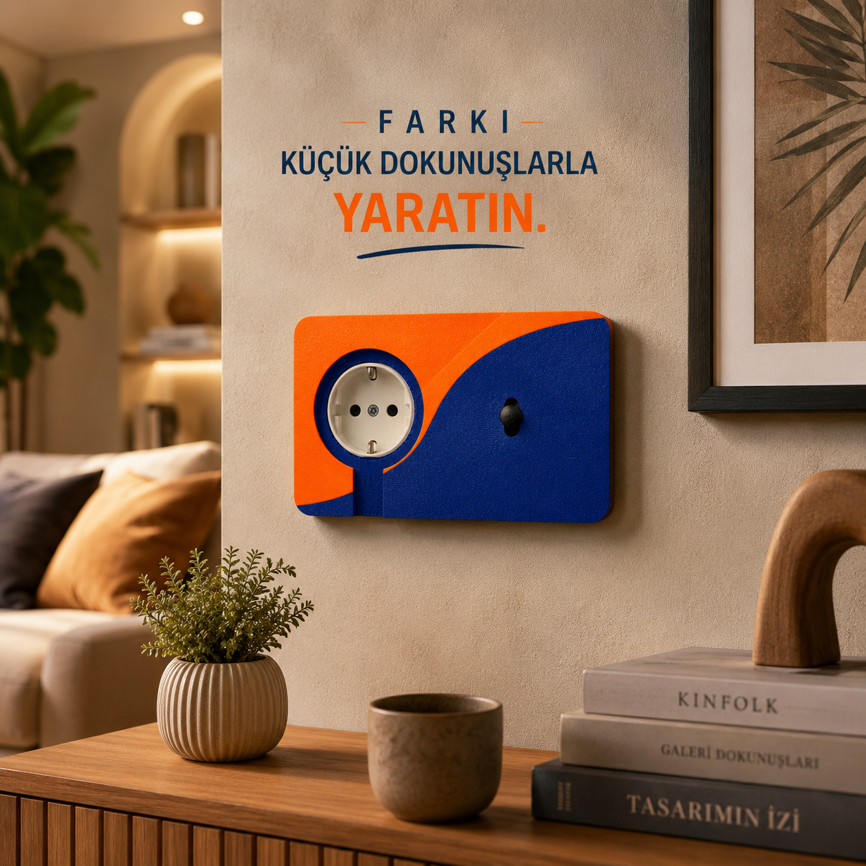 İkili Duvar Anahtar Priz Kaplamaları