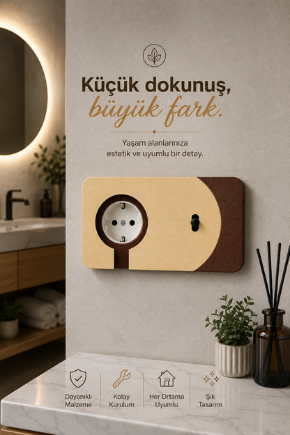 İkili Duvar Anahtar Priz Kaplamaları