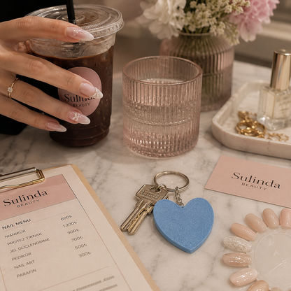 Blue Heart - Keychain with Bottle Opener