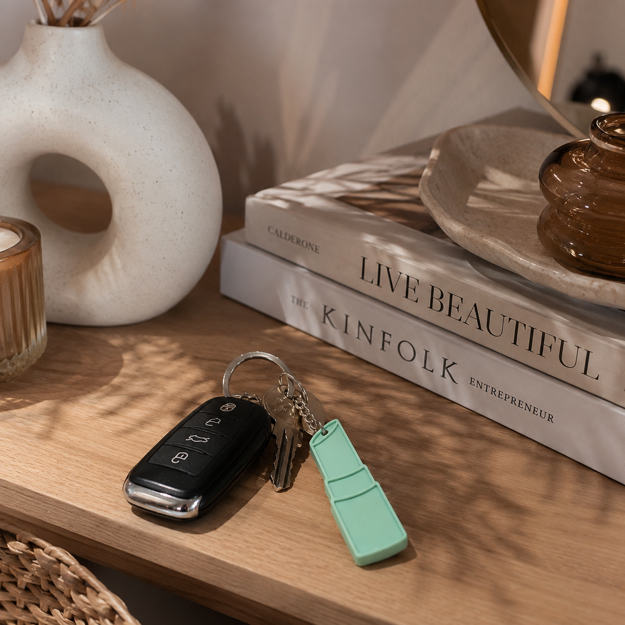 Blue Heart - Keychain with Bottle Opener